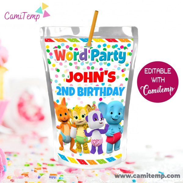 Minnesota Vikings Birthday Capri Sun Juice Label Instant Download